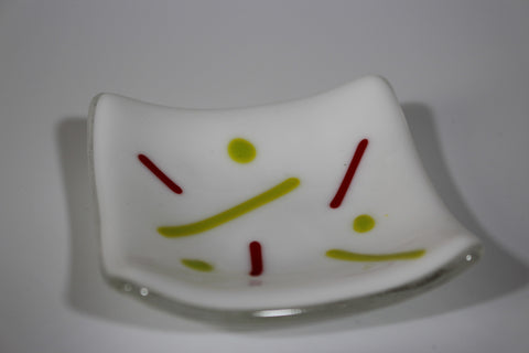 Handmade glass dish