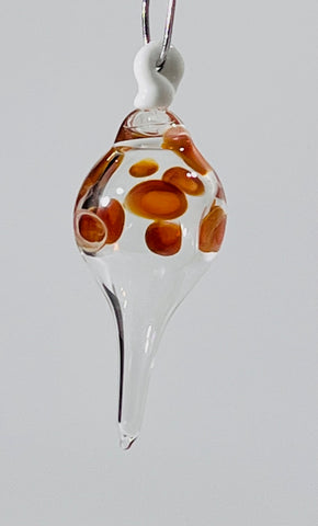 Handmade glass ornament
